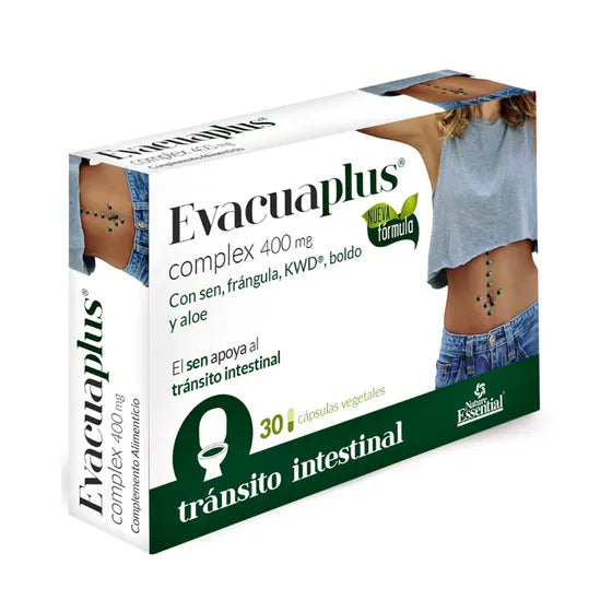 Evacuaplus Complex 400 mg Sen Frángula Kiwi Boldo Y Aloe 30 VCaps Nature Essential