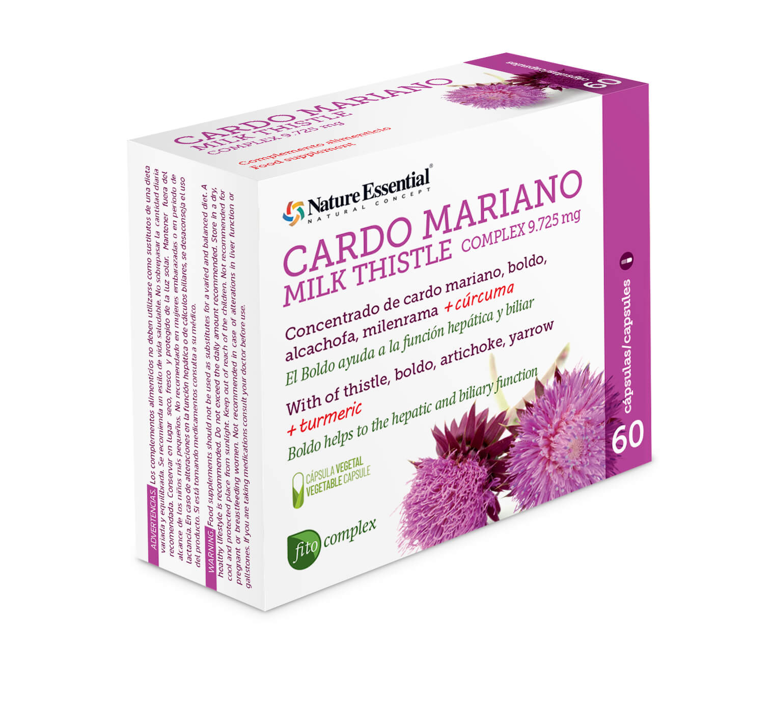 Cardo Mariano Complex 9725mg 60Cap - Nature Essential