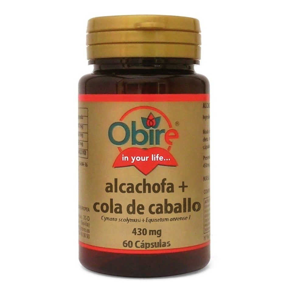 ALCACHOFA Y COLA CABALLO 430MG 60CAP OBIRE