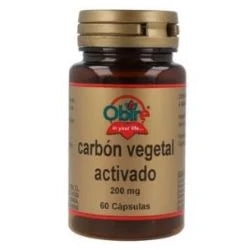 CARBON VEGETAL activado 200mg 60cap.